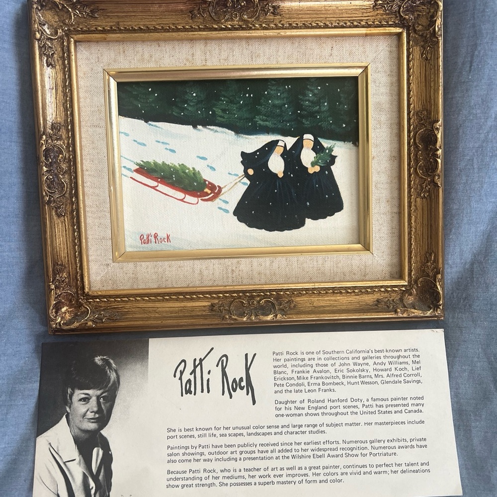 Vintage1987  Patti Rock Art Collection Set Of 5 Nun In The Wild Art